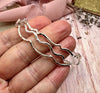 Sterling Squiggly Bangle