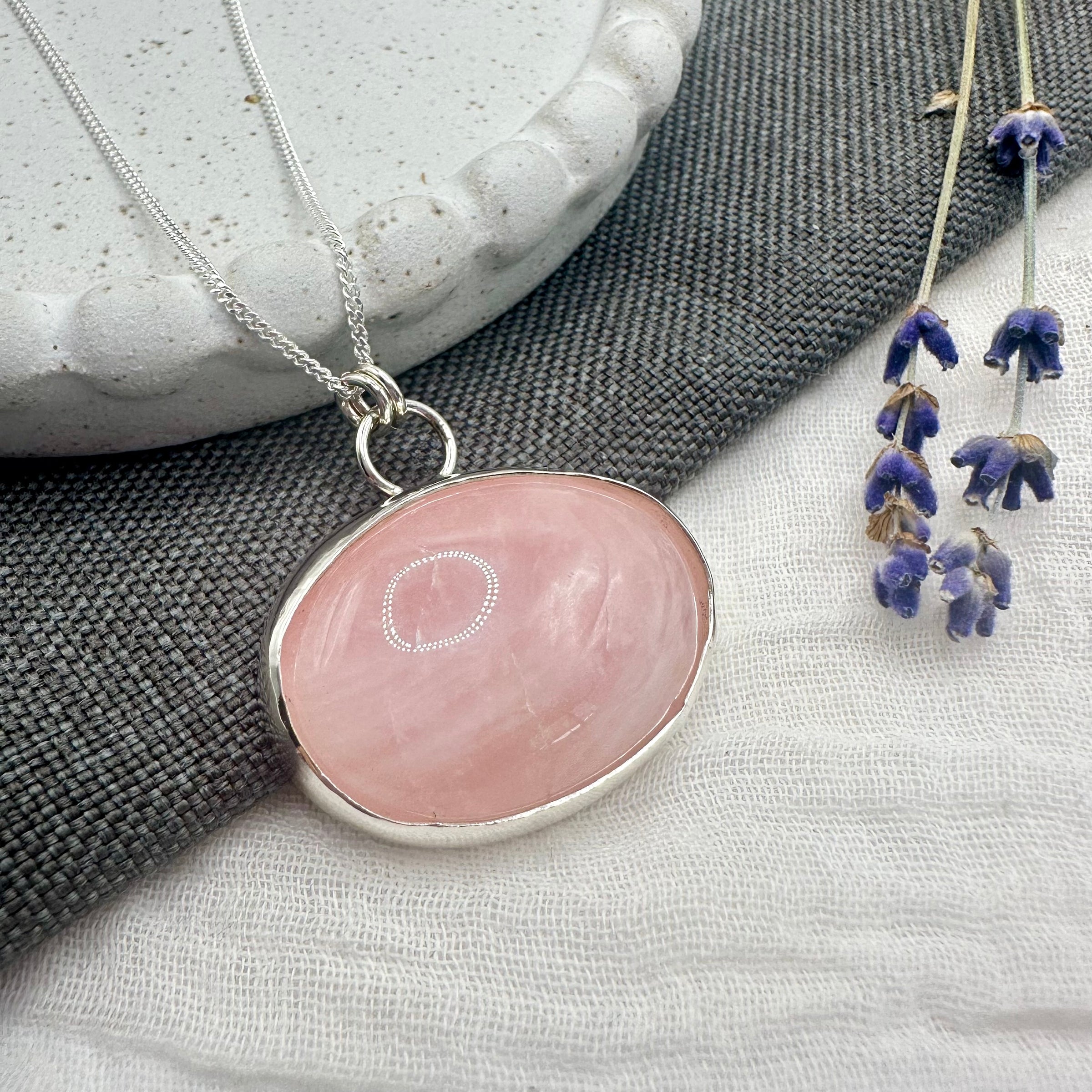 Statement Rose Quartz Necklace