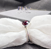 Garnet Trillion Esme Ring