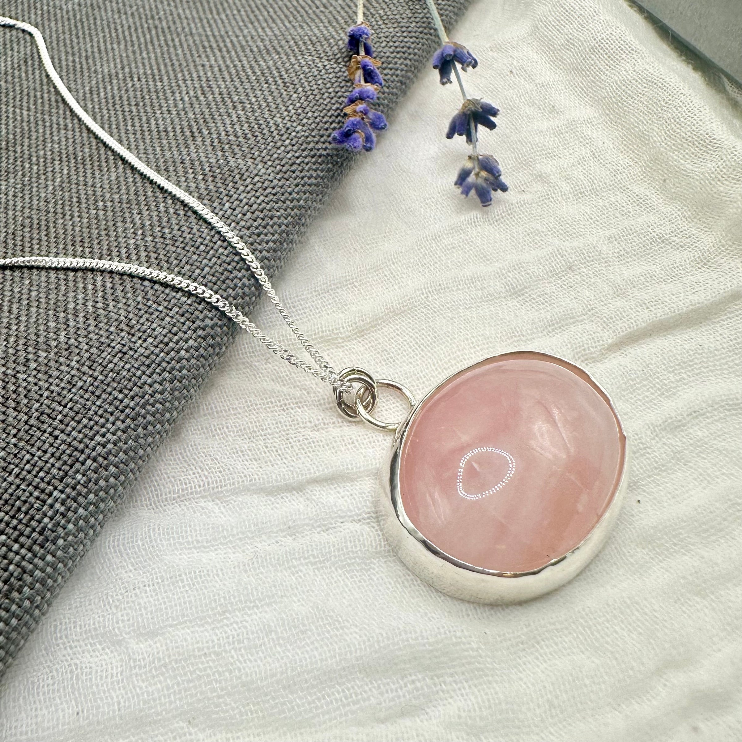 Statement Rose Quartz Necklace