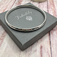 Sterling Chunky Oval Wire Bangle