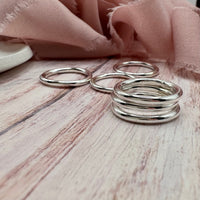Sterling Halo Rings