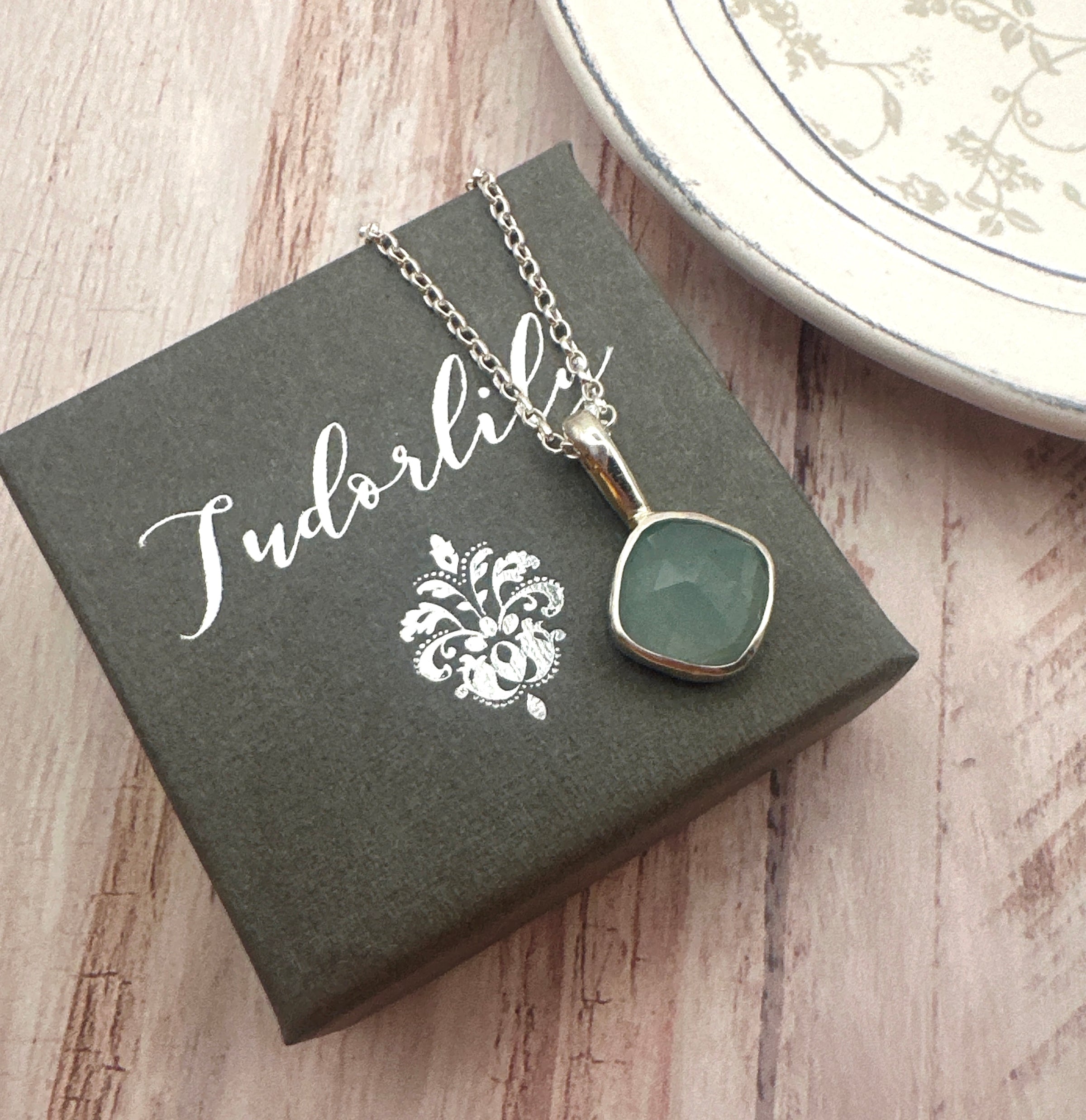 Aurelia Necklace in Aquamarine