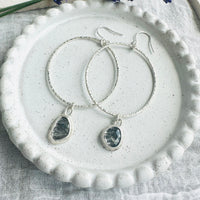 Orb Earrings - Rutilated Quartz
