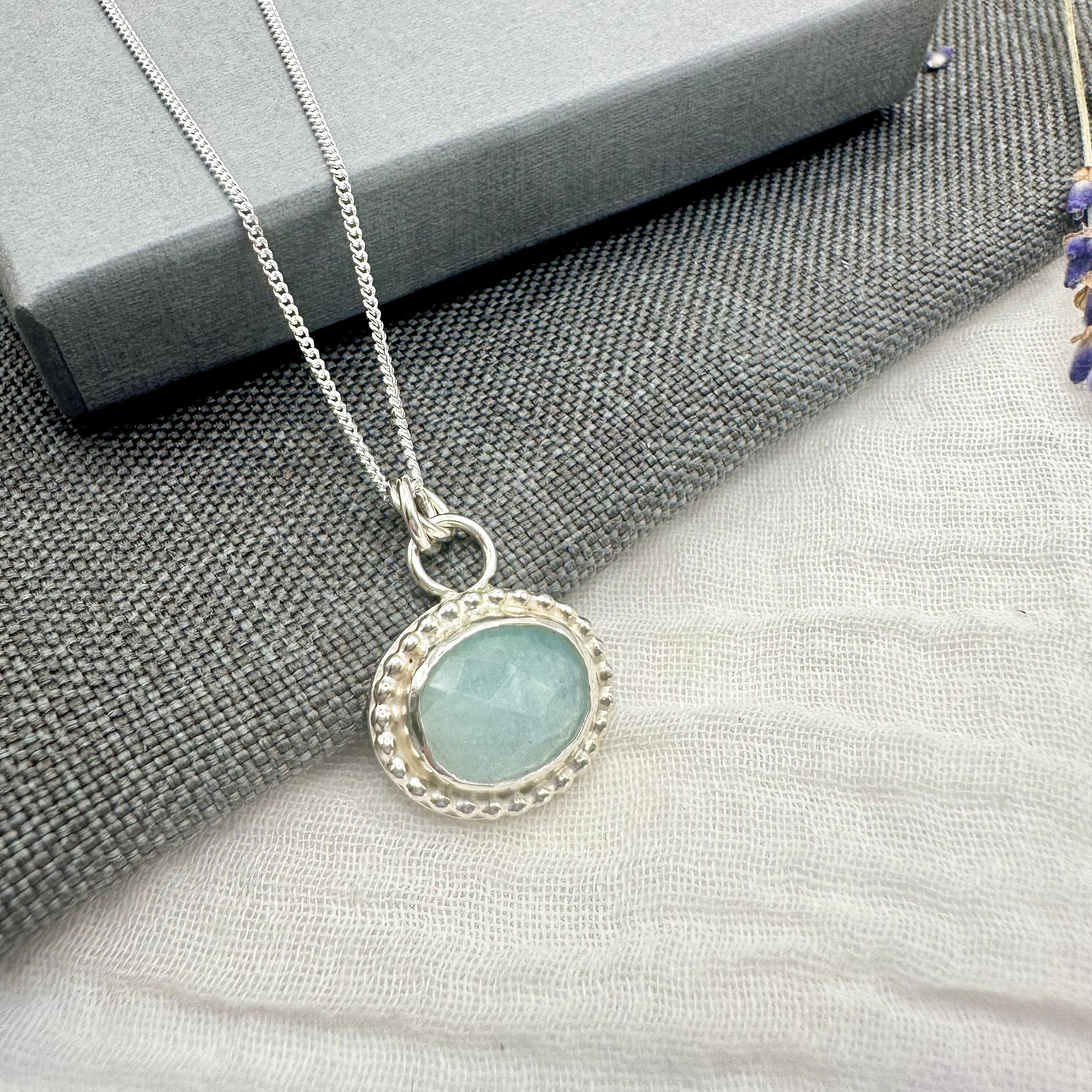 Adeline Necklace - Aquamarine