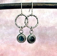 Teal Blue Kyanite Earrings