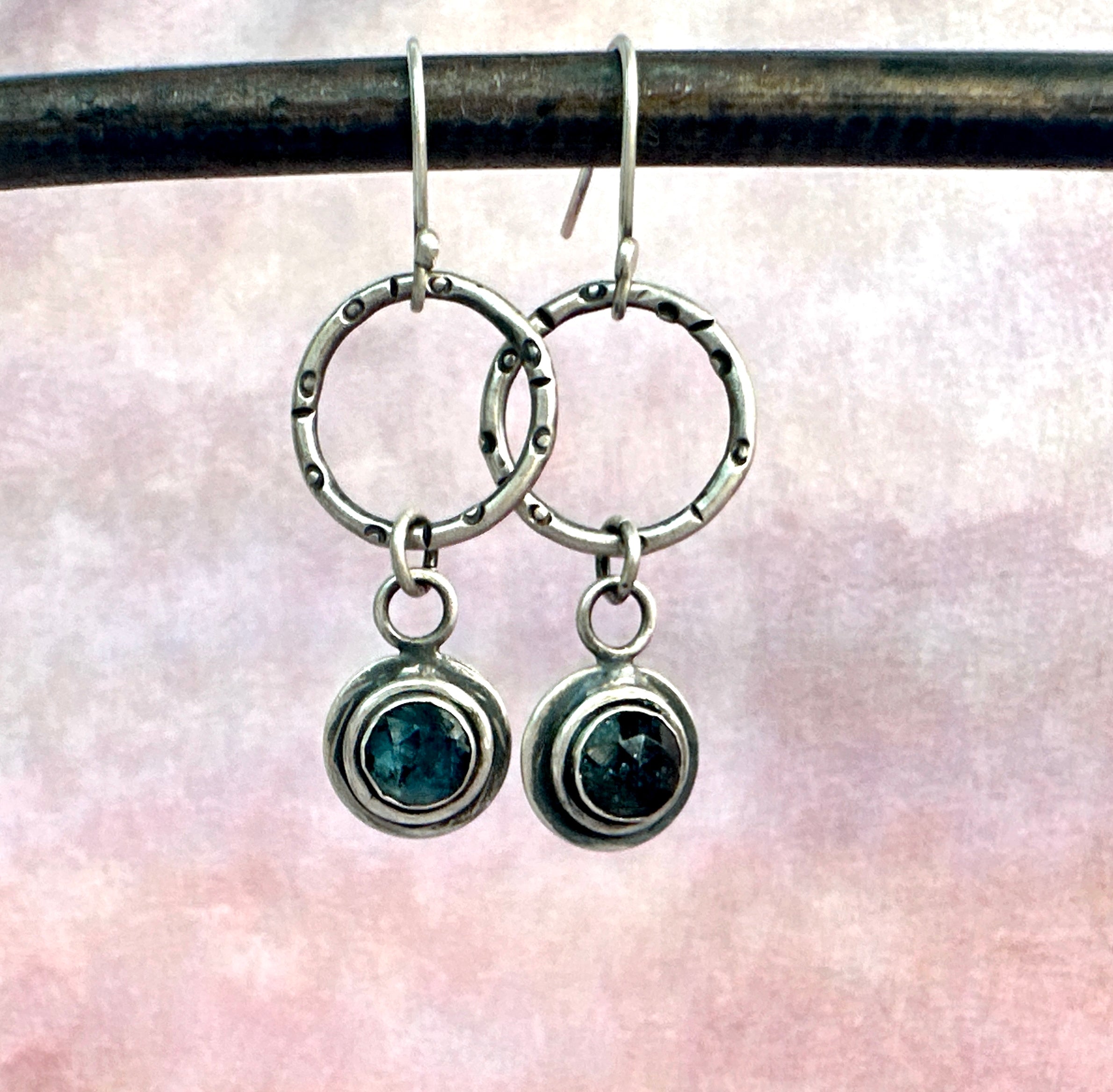 Teal Blue Kyanite Earrings