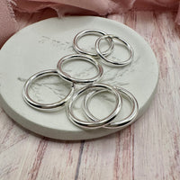 Sterling Halo Rings