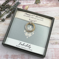 6 Entwined Ring Mixed Metal Earrings