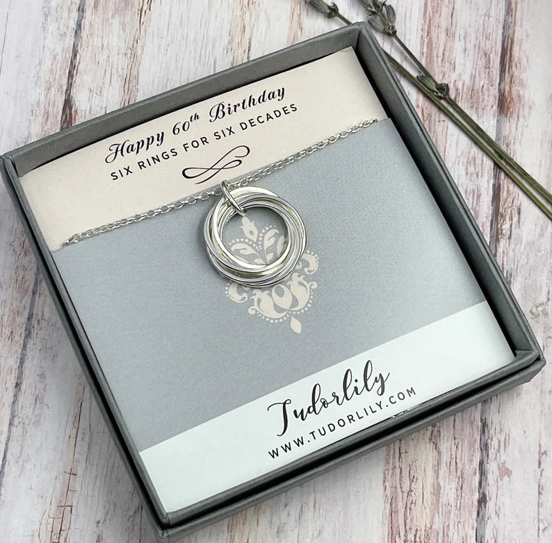 6 Petite Sterling Silver Entwined Rings Earrings