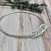 8 Rings Petite Sterling Silver Entwined Rings Earrings