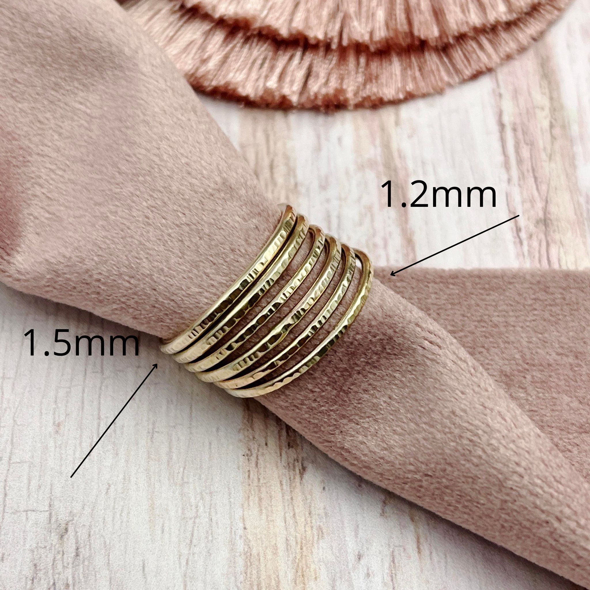 9ct Solid Gold Textured Ring
