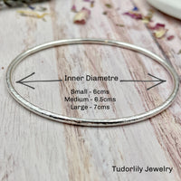 3 Rings Sterling Silver Bangle (Silver Rings)