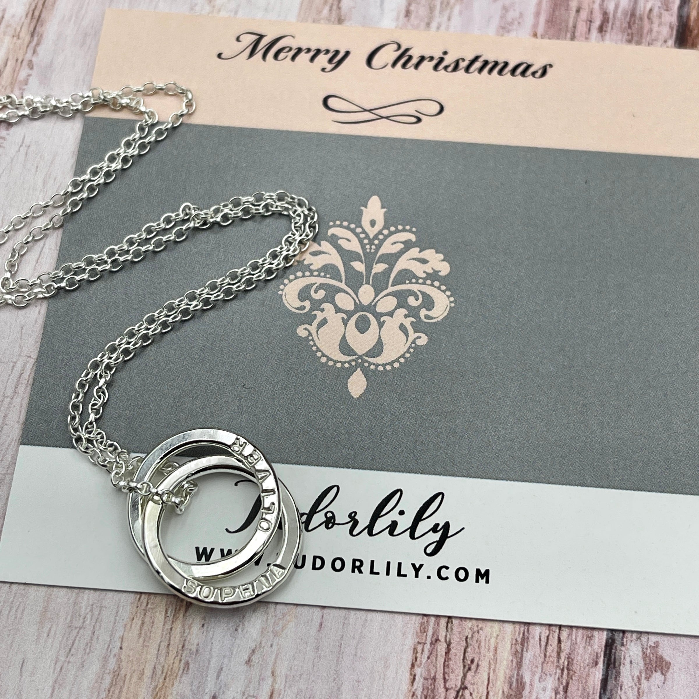 Petite Names Necklace (2 Ring)