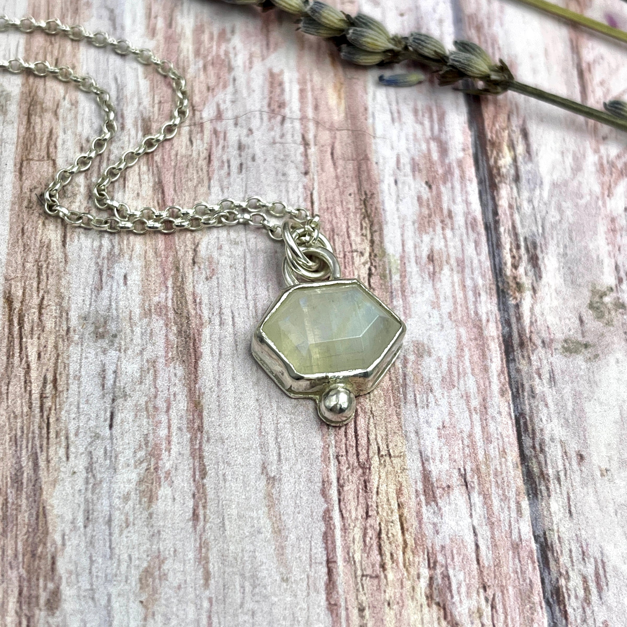 Rainbow Moonstone Necklace