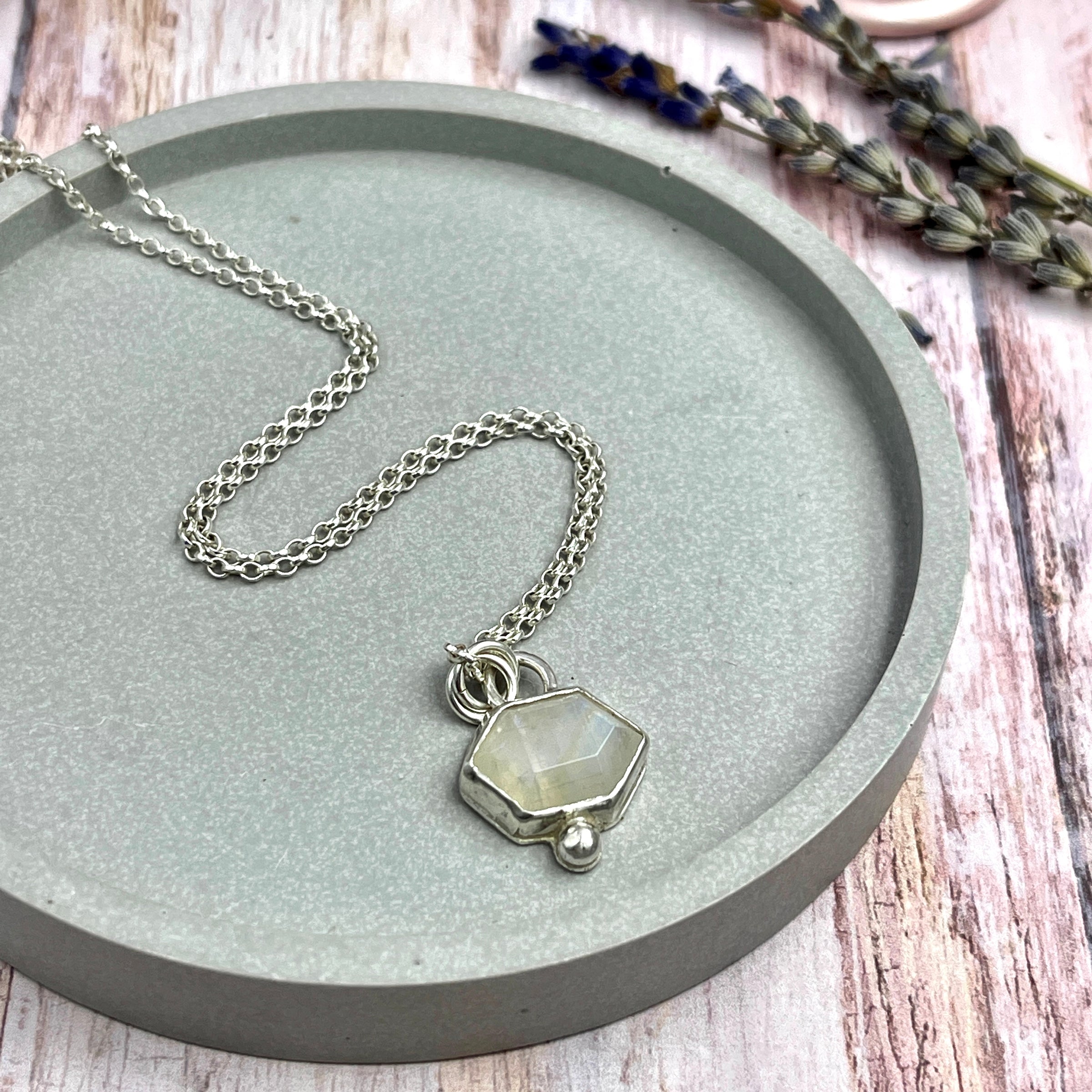 Rainbow Moonstone Necklace
