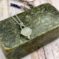 Rainbow Moonstone Necklace