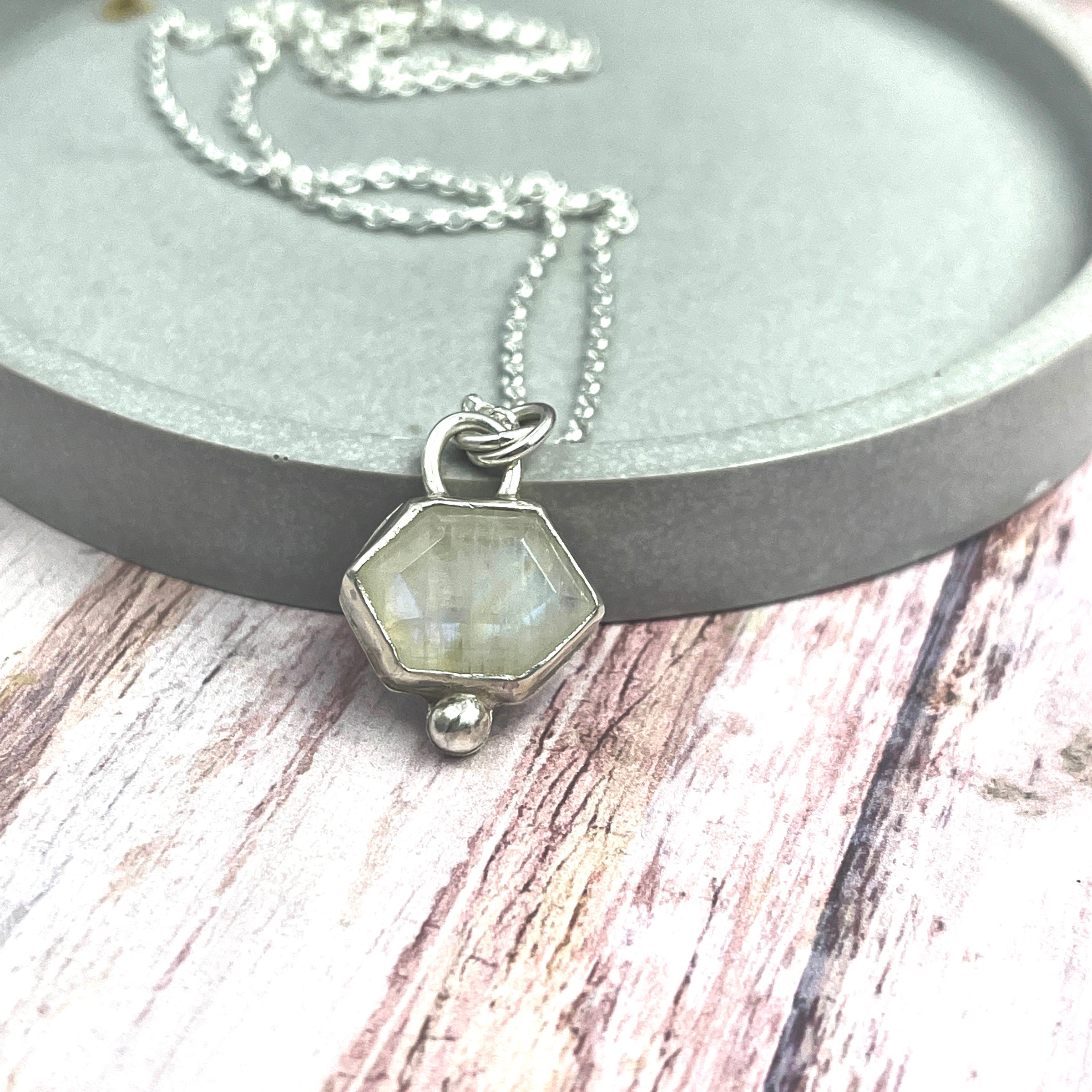 Rainbow Moonstone Necklace