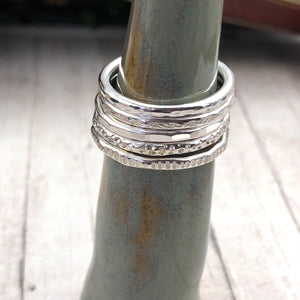 Bronte Patterned Stacking Rings
