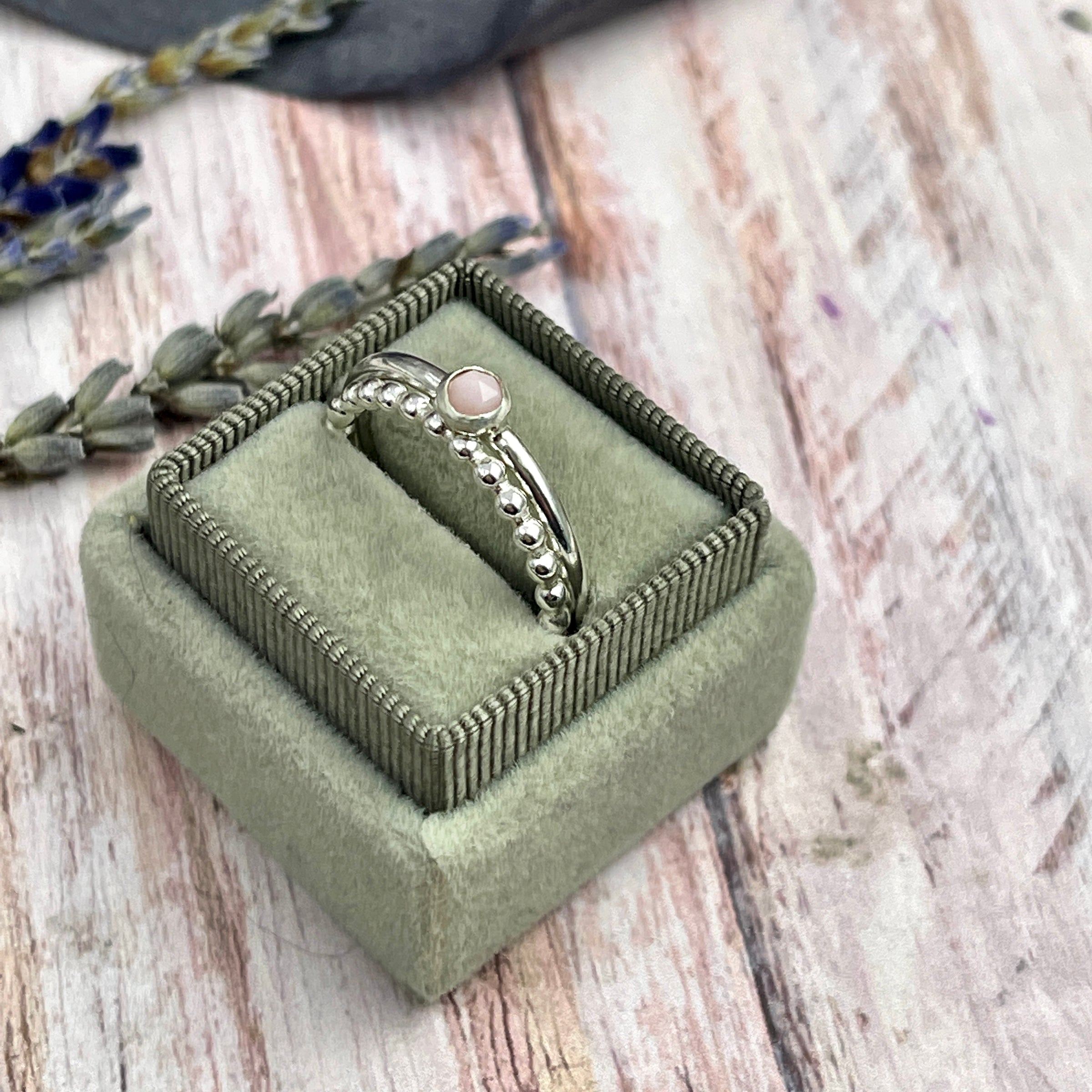 Isla Gemstone 2 Ring Set