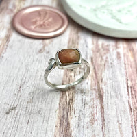 Pink Opal Freeform Ring