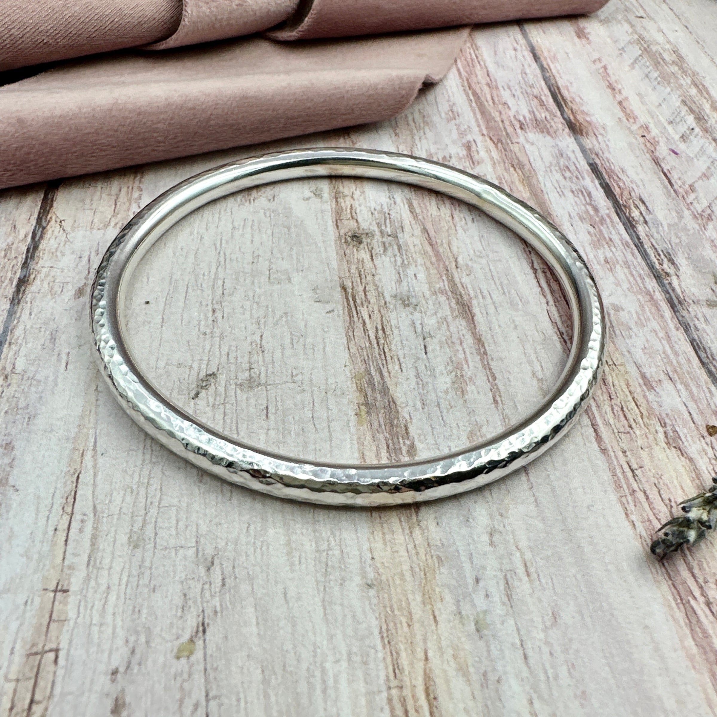 Solid 5mm Sterling Silver Bangle