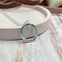 Petite Name Ring Necklace
