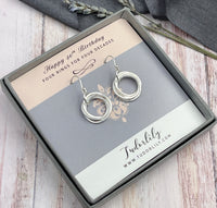 4 Ring Sterling Silver Necklace