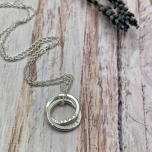 Petite Names Necklace (2 Ring)
