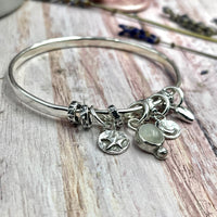 Moonstone Charm Bangle