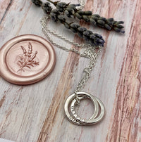 Petite Names Necklace (2 Ring)