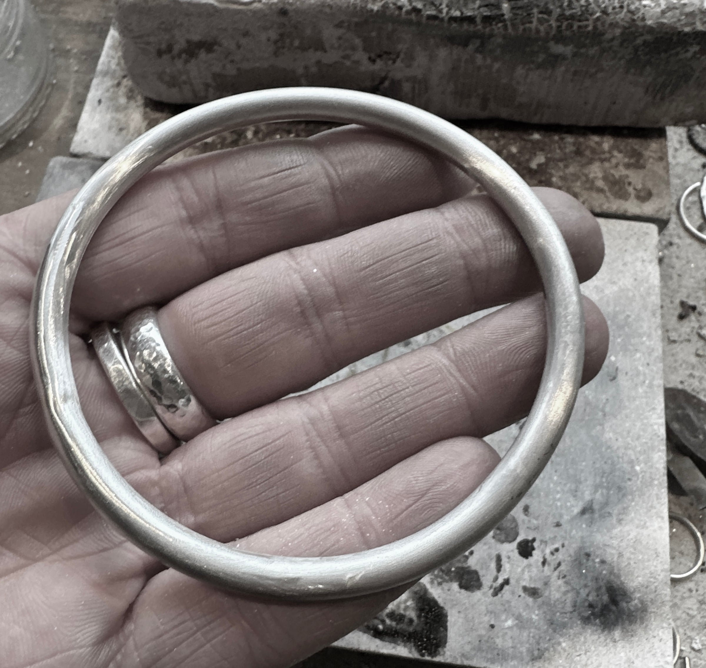 Solid 5mm Sterling Silver Bangle