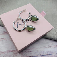 Serpentine Hoop Earrings