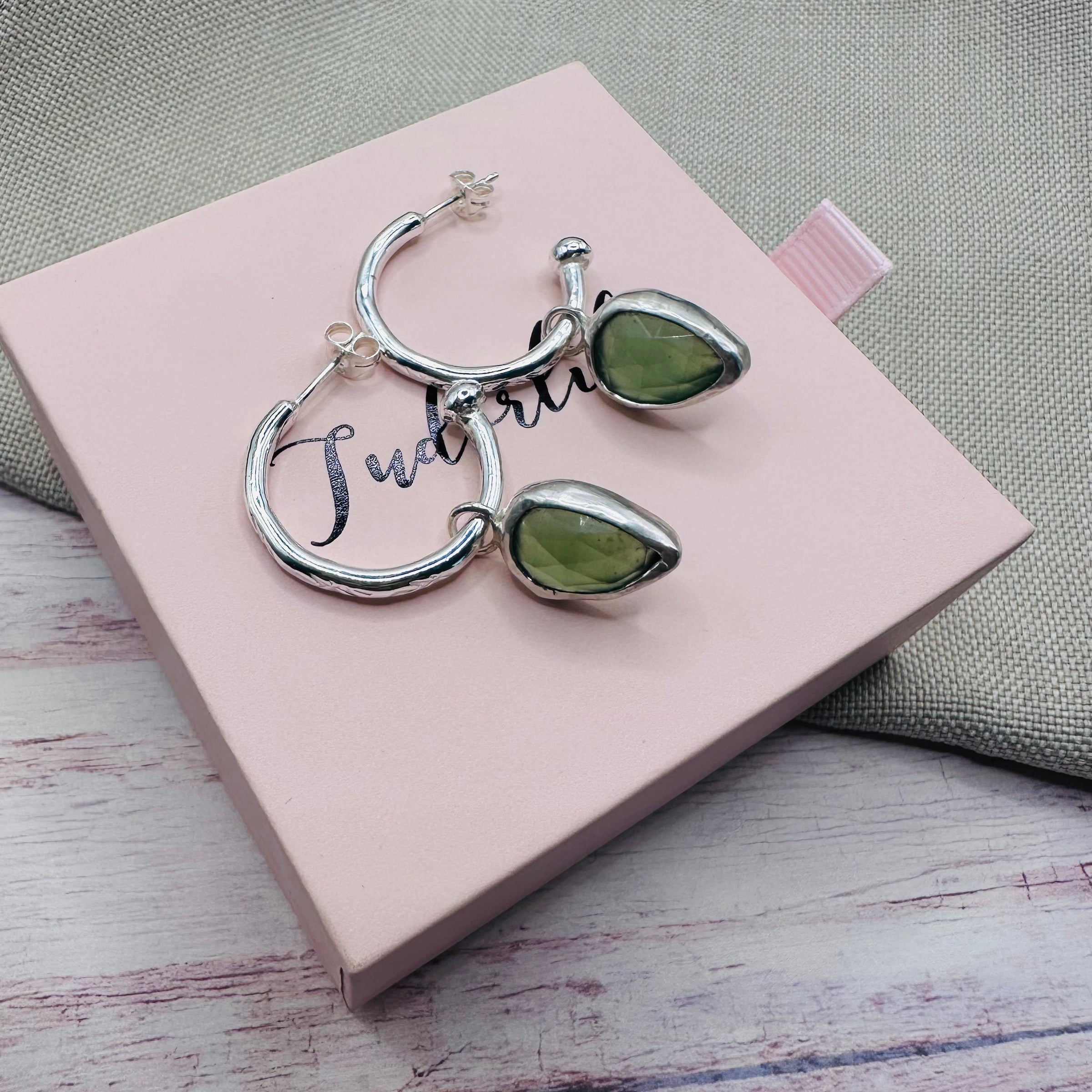 Serpentine Hoop Earrings