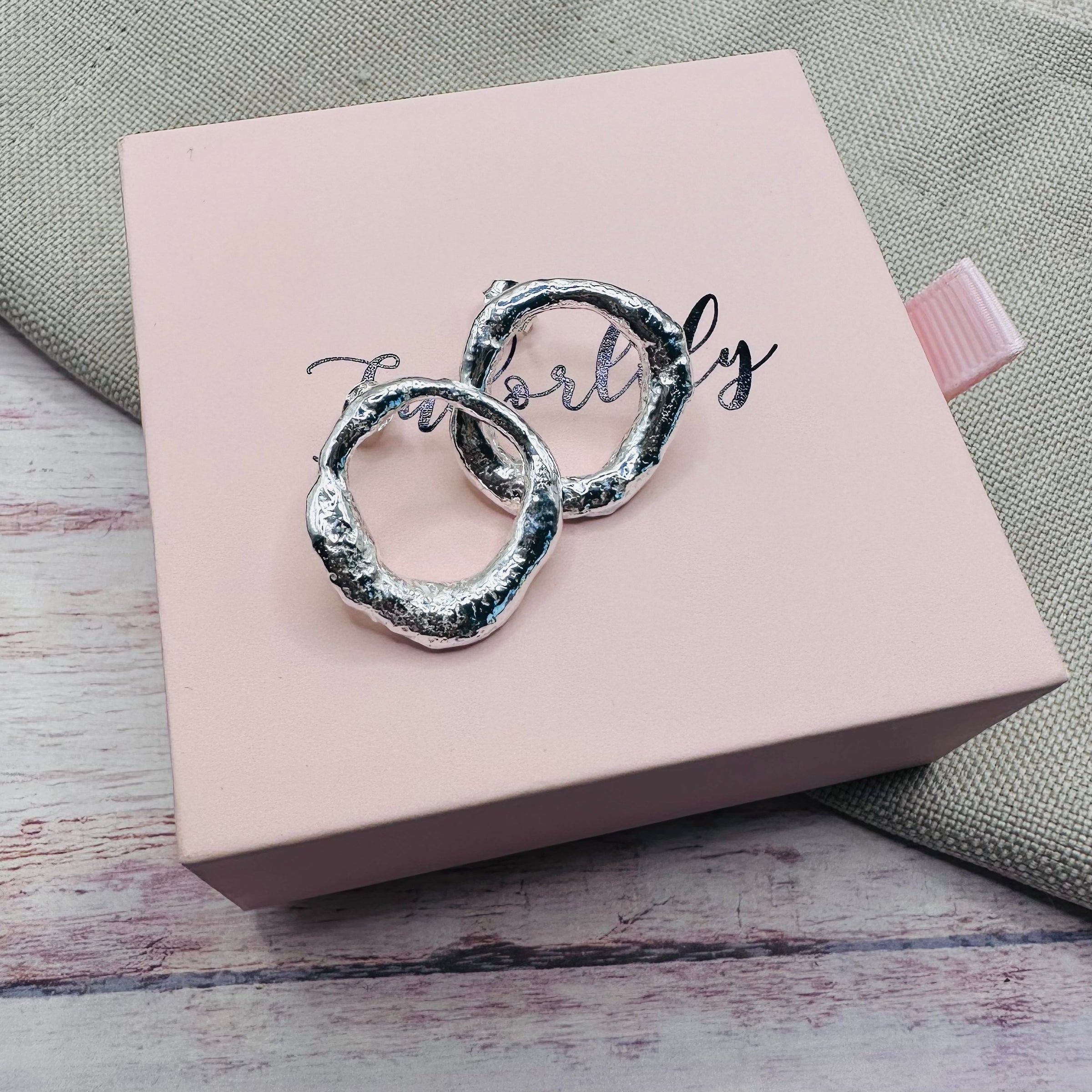 Recycled Silver Orb Earrings