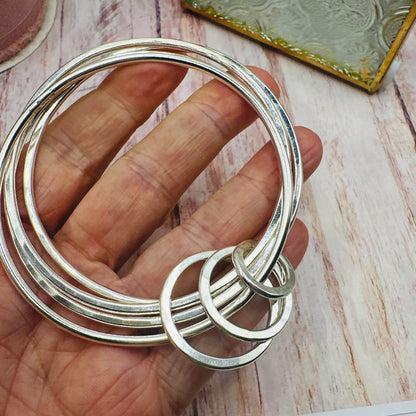 Seven Rings Chunky Bangle