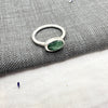 Emerald Sterling Ring - Esme