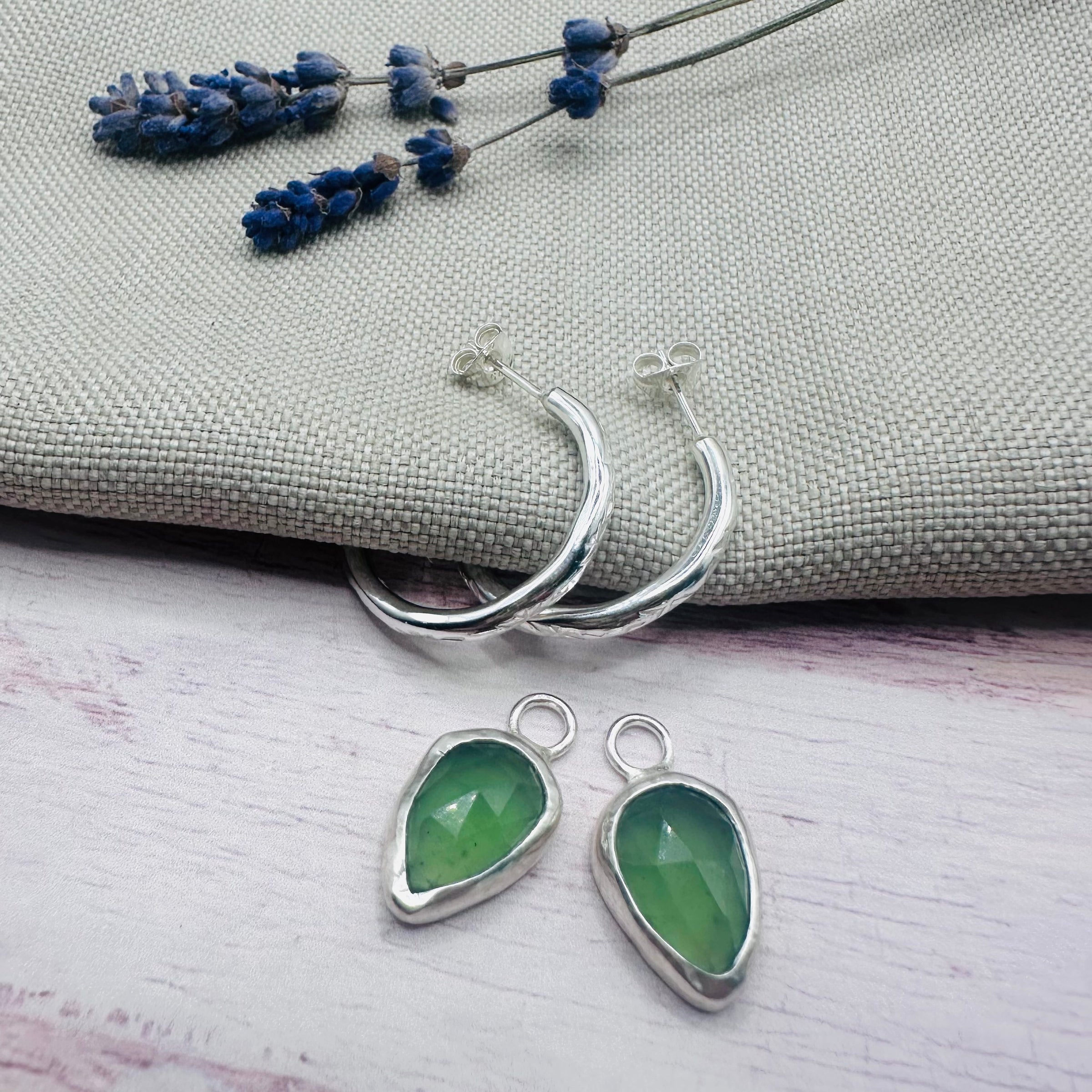 Serpentine Hoop Earrings