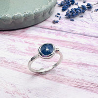 Sapphire Freeform Ring with 9ct Gold