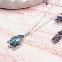 Blue Moss Kyanite Necklace