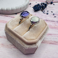 Amethyst Freeform Ring with 9ct Gold