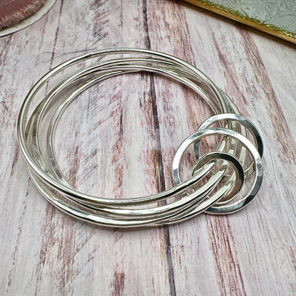 Seven Rings Chunky Bangle