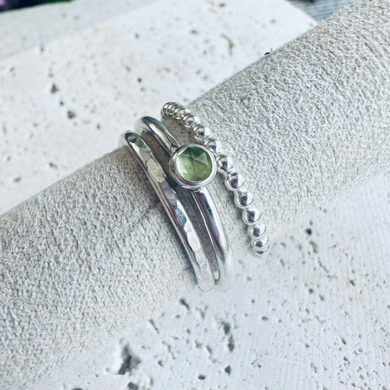 Nathalie Gemstone 3 Ring Set