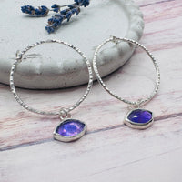 Orb Earrings - Amethyst
