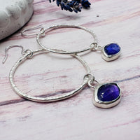 Orb Earrings - Amethyst
