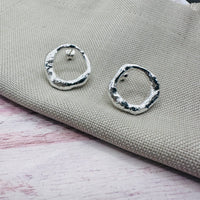 Recycled Silver Orb Earrings