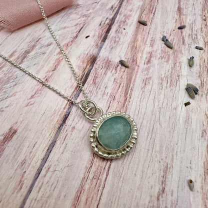 Adeline Necklace - Aquamarine