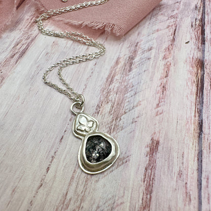 Black Rutilated Quartz Necklace