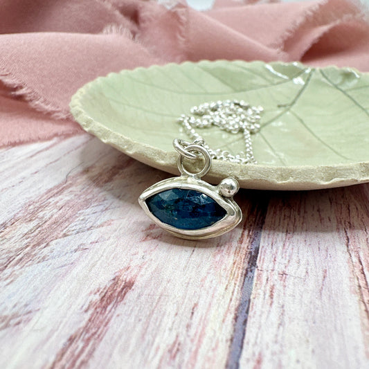 Teal Kyanite Necklace