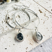 Orb Earrings - Rutilated Quartz